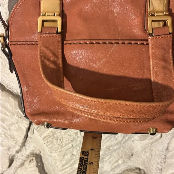 CHLOE Authentic Elegant Tan Leather Handbag